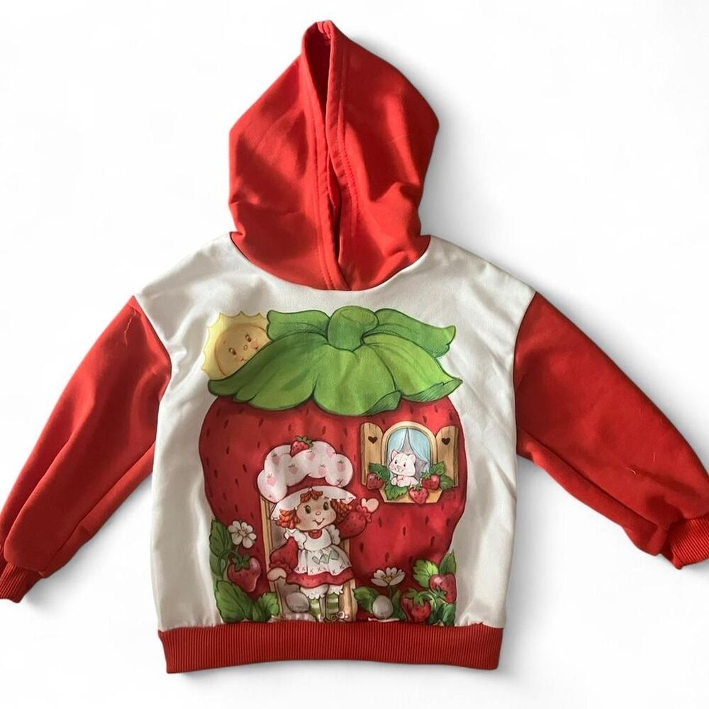 Shein Women's Red and White Sweatshirt